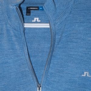 J. Lindeberg L Half-zip Wool Sweater Light Blur